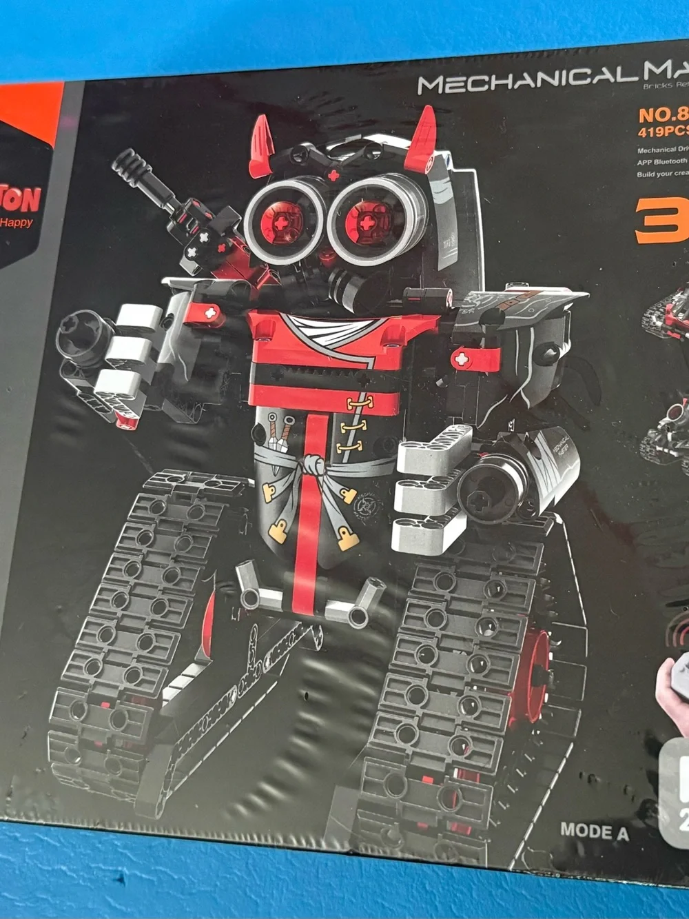 Buildable Tank-Robot Toy - Red & Black